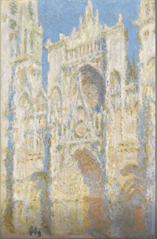 Catedral Rouen, fachada oriental, a la luz del sol, 1894, Monet